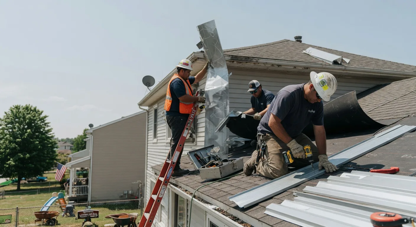 Storm Damage Metal Roof Repair in Harlowton, MT